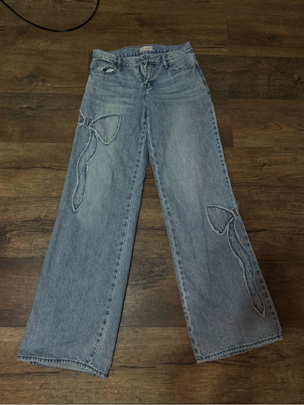 PacSun Casey low rise baggy bow jeans